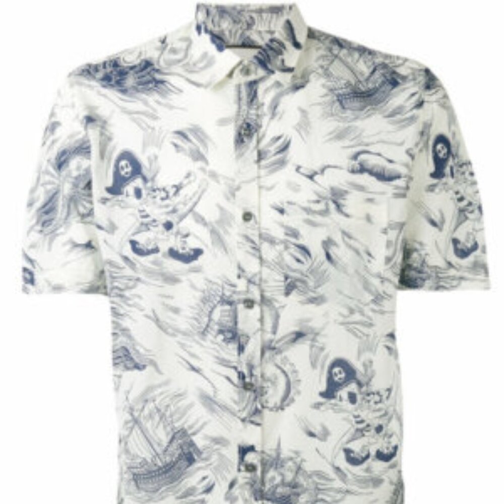 Disney × Gucci  Short-sleeve Sea Storm Donald Duck shirt 41 16